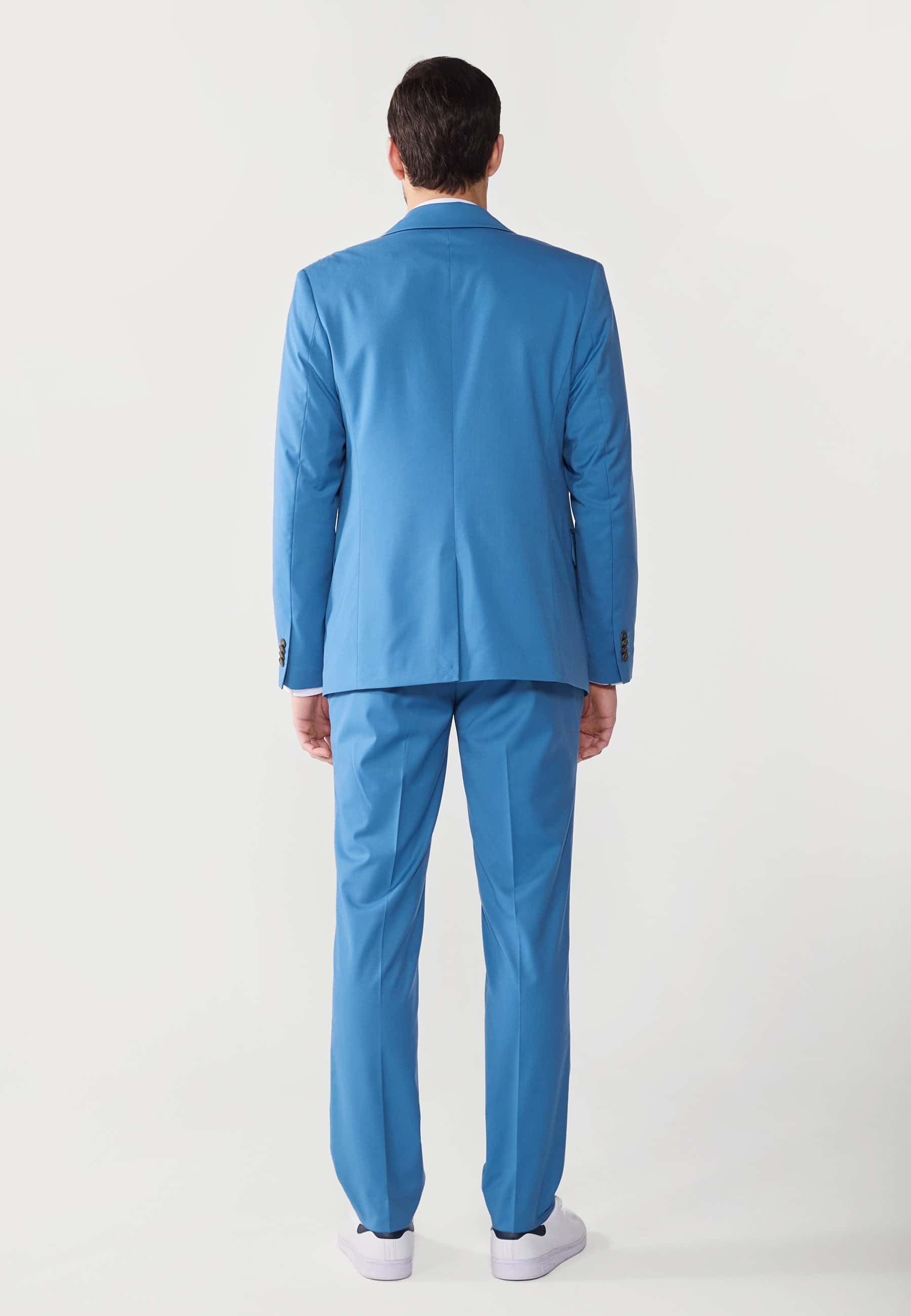 Pier One Basic Summer Suit blå kostymkavaj