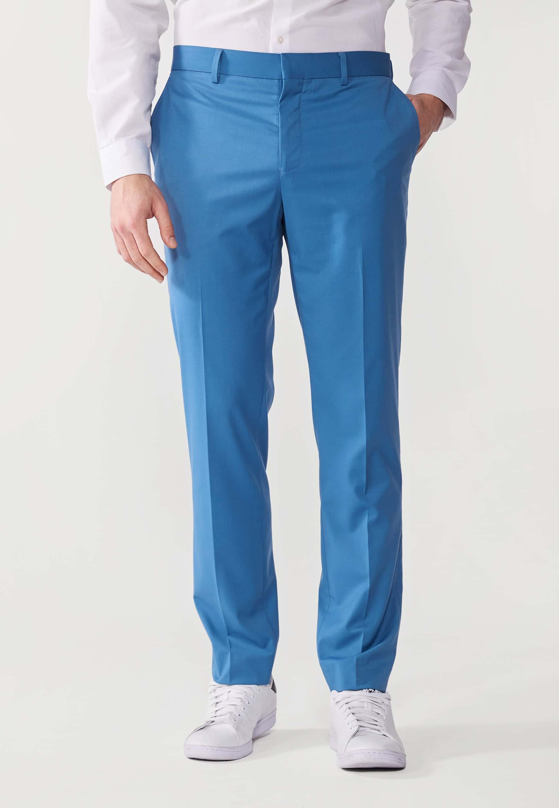 Pier One Basic Summer Suit blå kostymkavaj