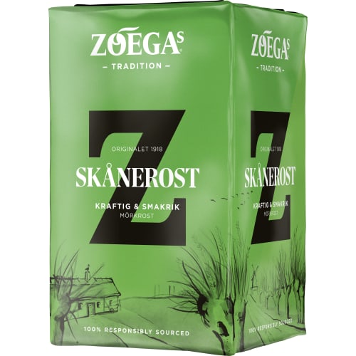 ZOÉGAS Intenzo & Skånerost, 450 g. 59,90 kr/st.
