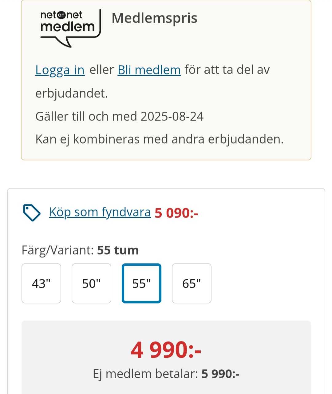 Andersson 55" QLED 4K UHD Television
