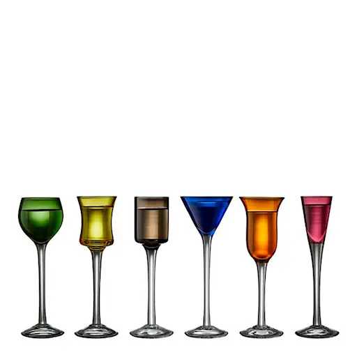 Lyngby Glas Mixed Shot Glasses 6-Pack