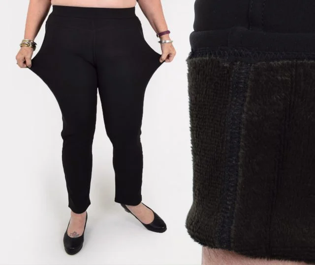 Stretchbyxor NINNI med Flätade Fickdetaljer
