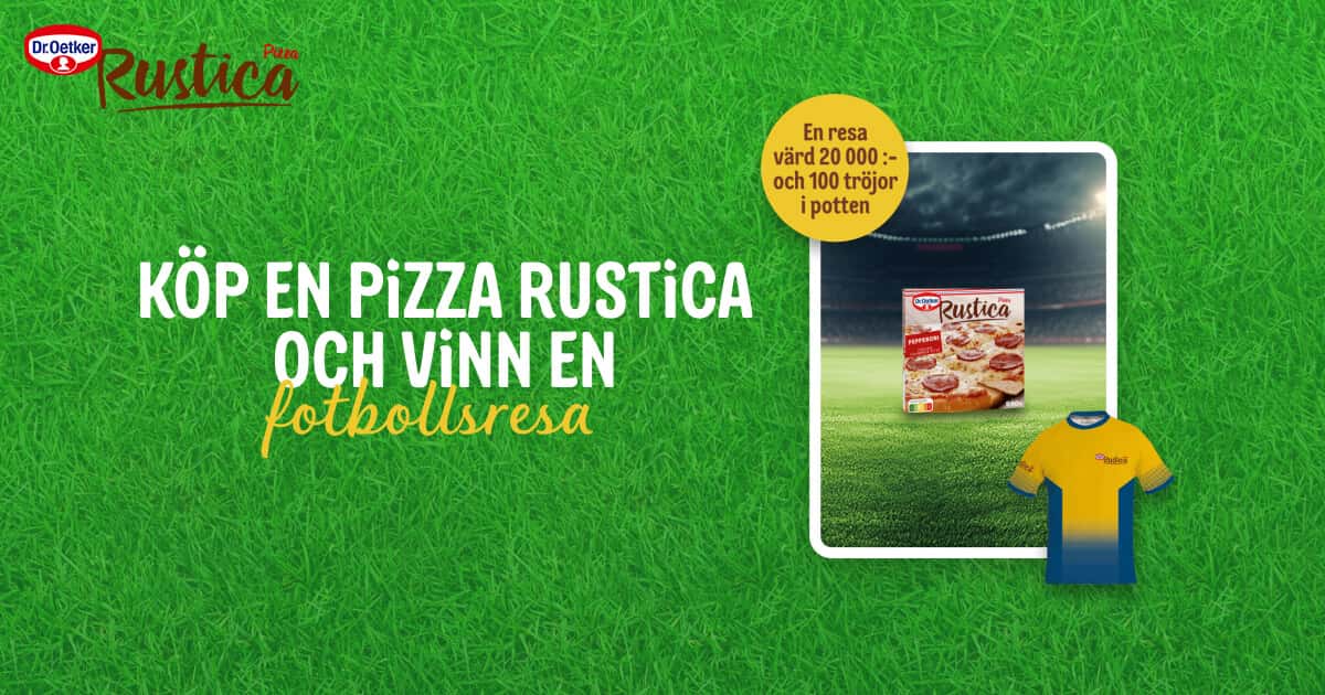 Dr. Oetker - Vinn Fotbollsresa Tävling