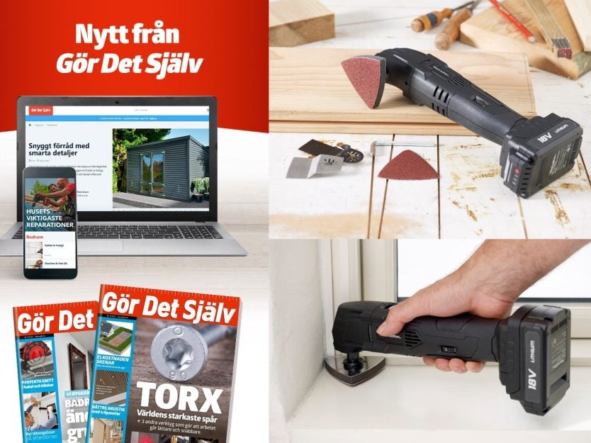 5 Tidningar för 598 kr med Batteridrivet Multiverktyg