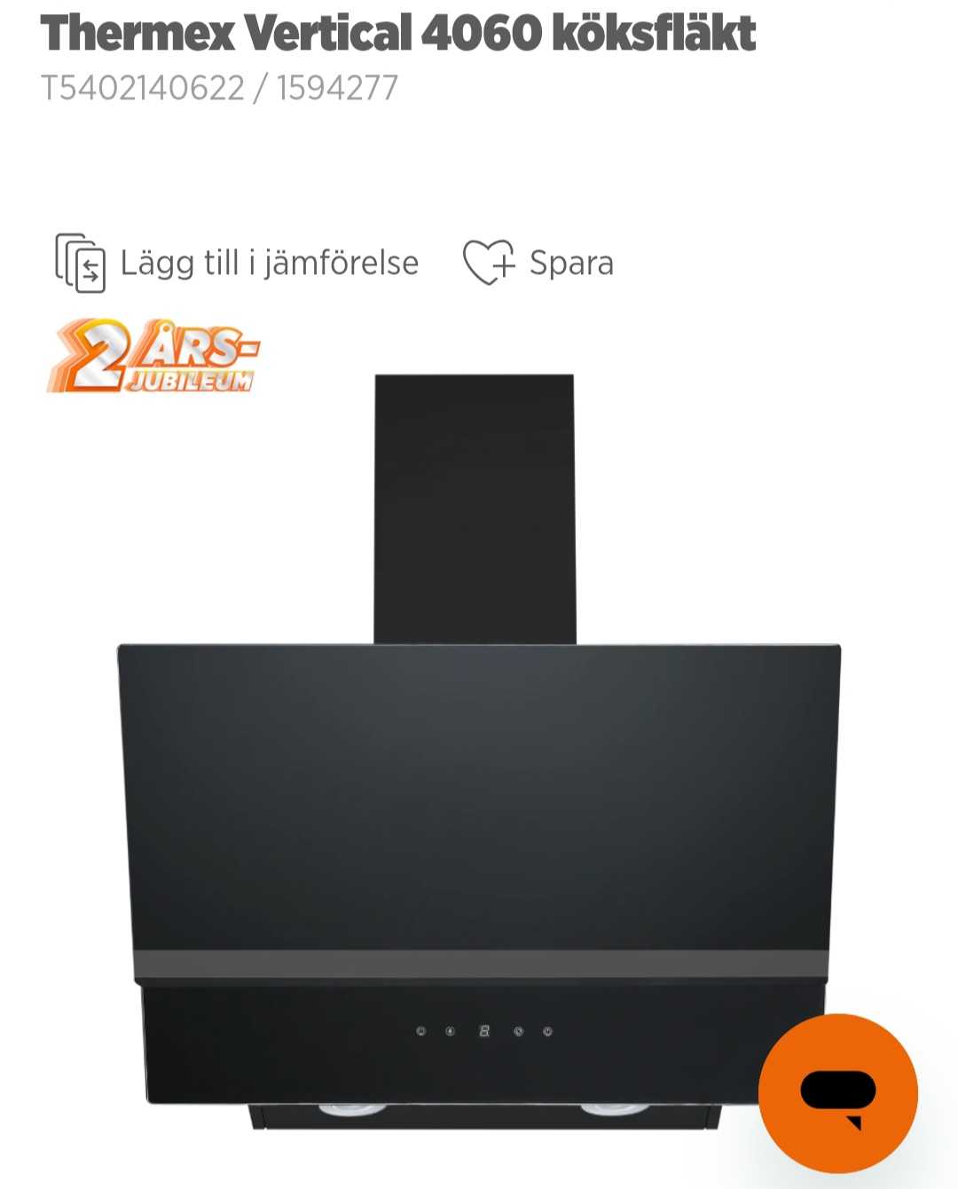 Thermex Vertical 4060 Köksfläkt