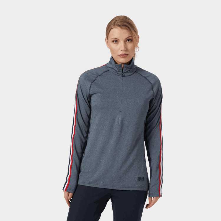 Edge Dam Mellanlagerströja med 1/2 Zip