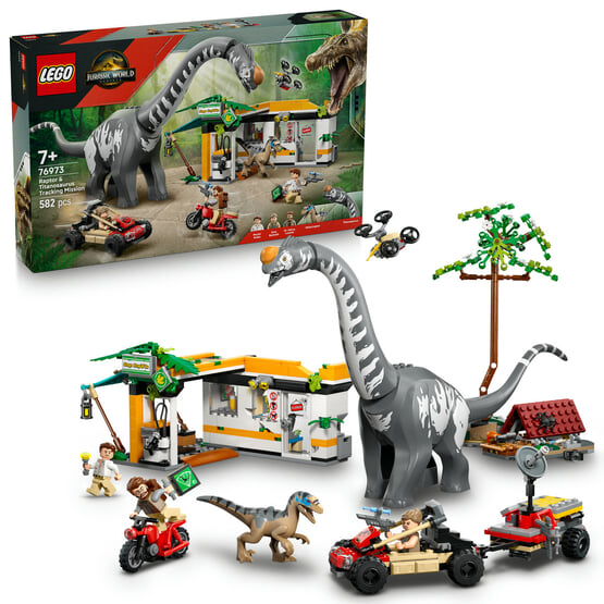 LEGO Jurassic World 76973: Raptor och Titanosaurus-uppdrag