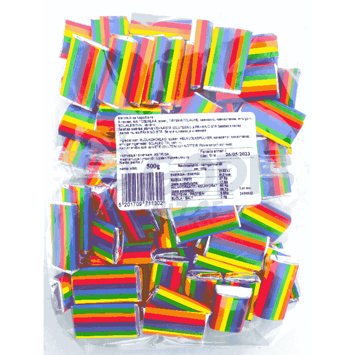 PRIDE Mjölkchokladbitar, 75-Pack