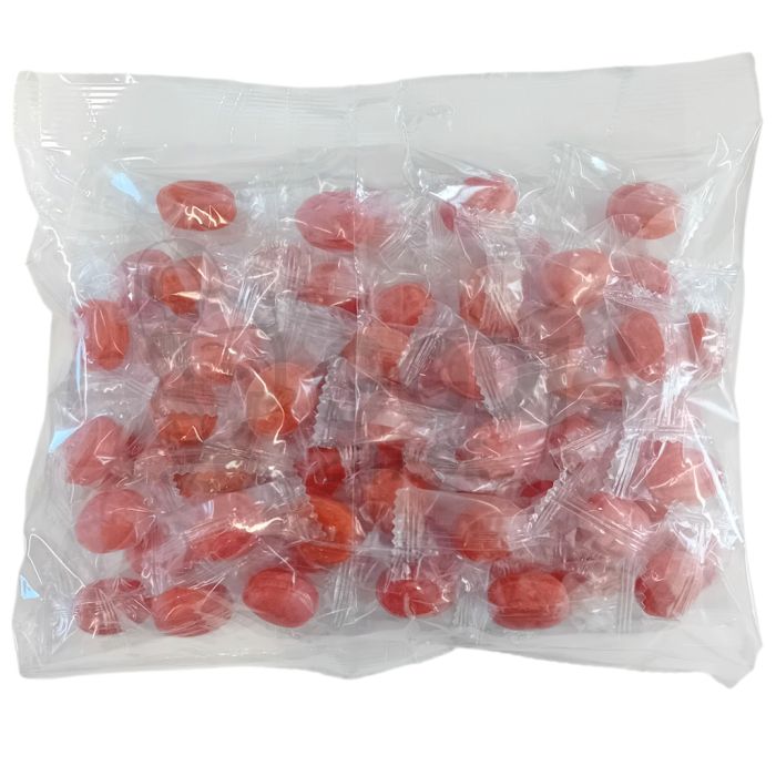 Rosa Salmiak Jordgubbar Hårda Karameller 300g