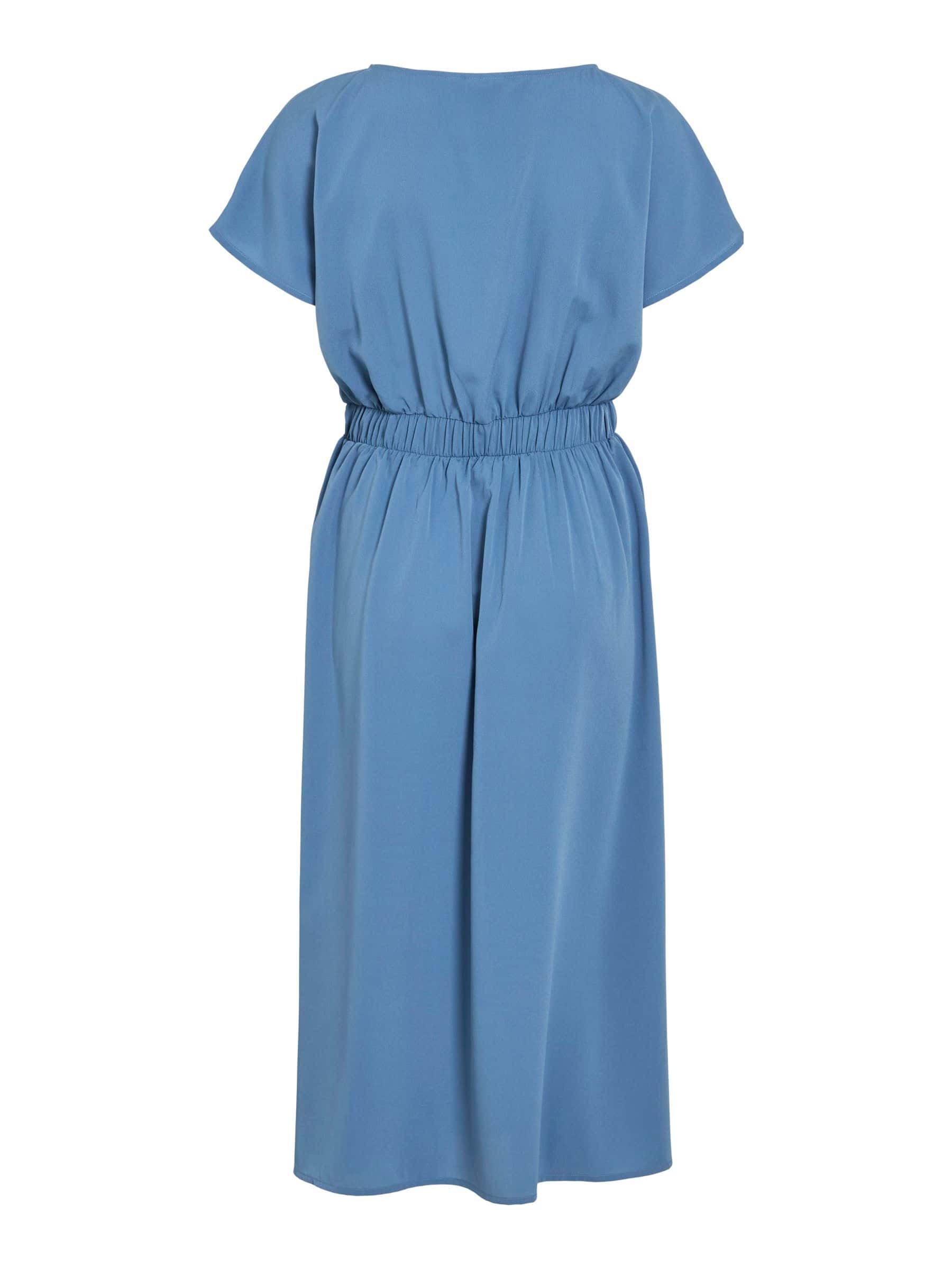 Blå Kortärmad Midiklänning från VILA