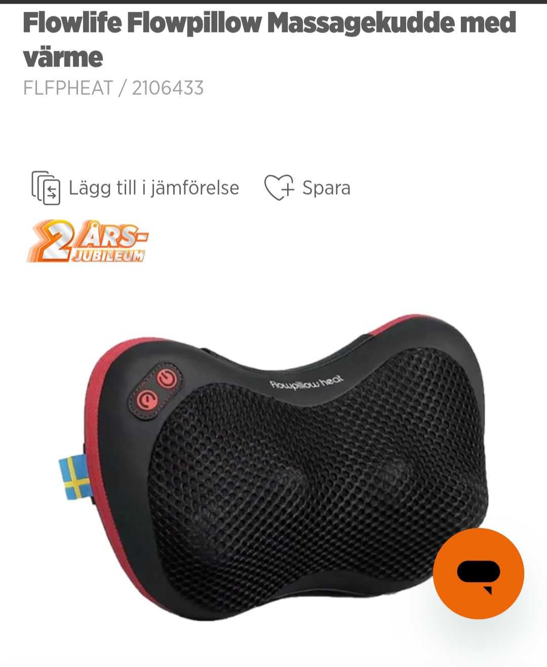 Flowlife Flowpillow Massagekudde med Värme