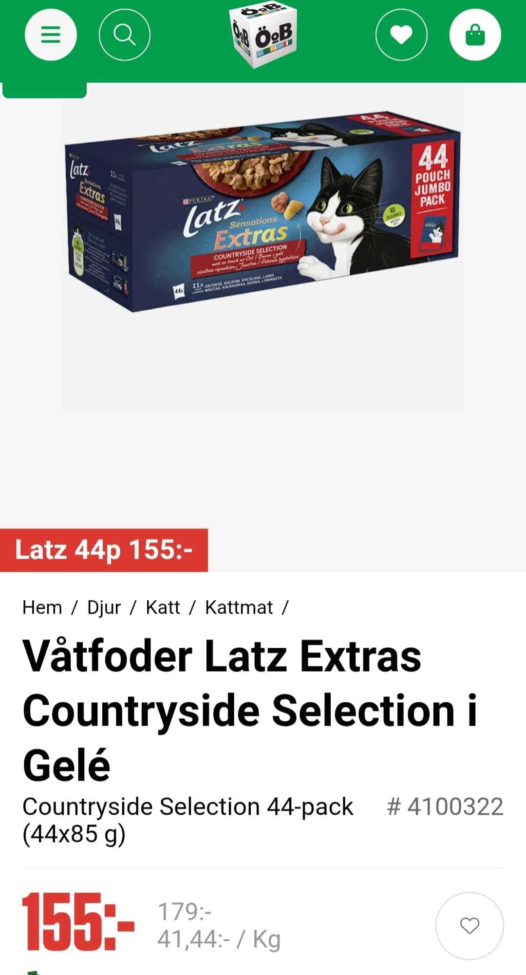 Latz Extras Countryside Selection Kattmat