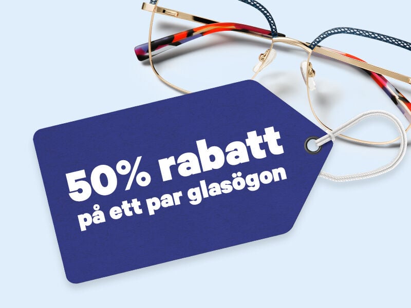 50% Rabatt på Glasögon