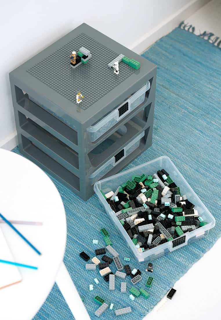 LEGO förvaring, grå