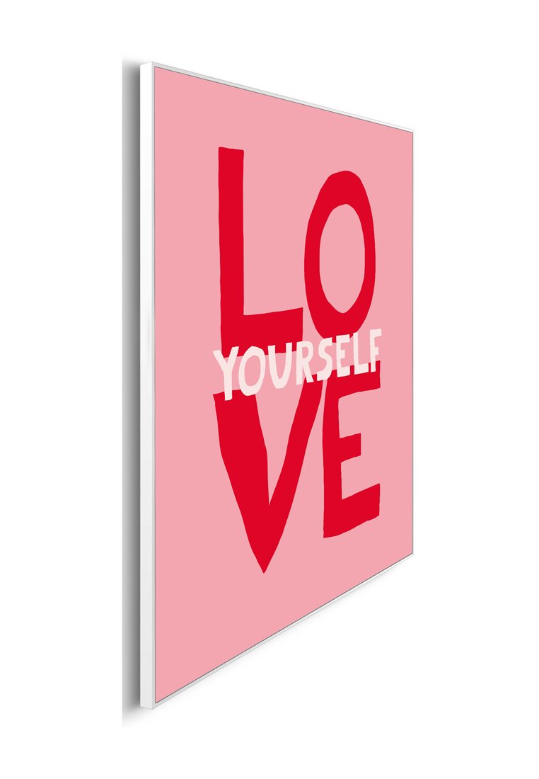 Orange Wallz LOVE fototavla med ram 40 x 50 cm