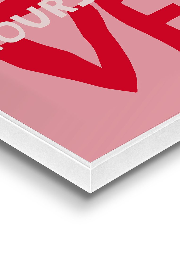 Orange Wallz LOVE fototavla med ram 40 x 50 cm