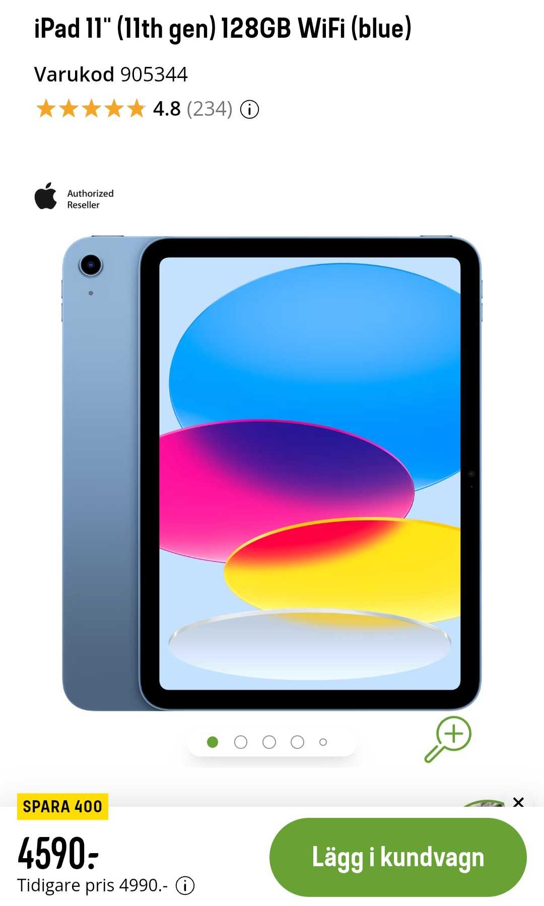 iPad 11" 128GB WiFi - Blue