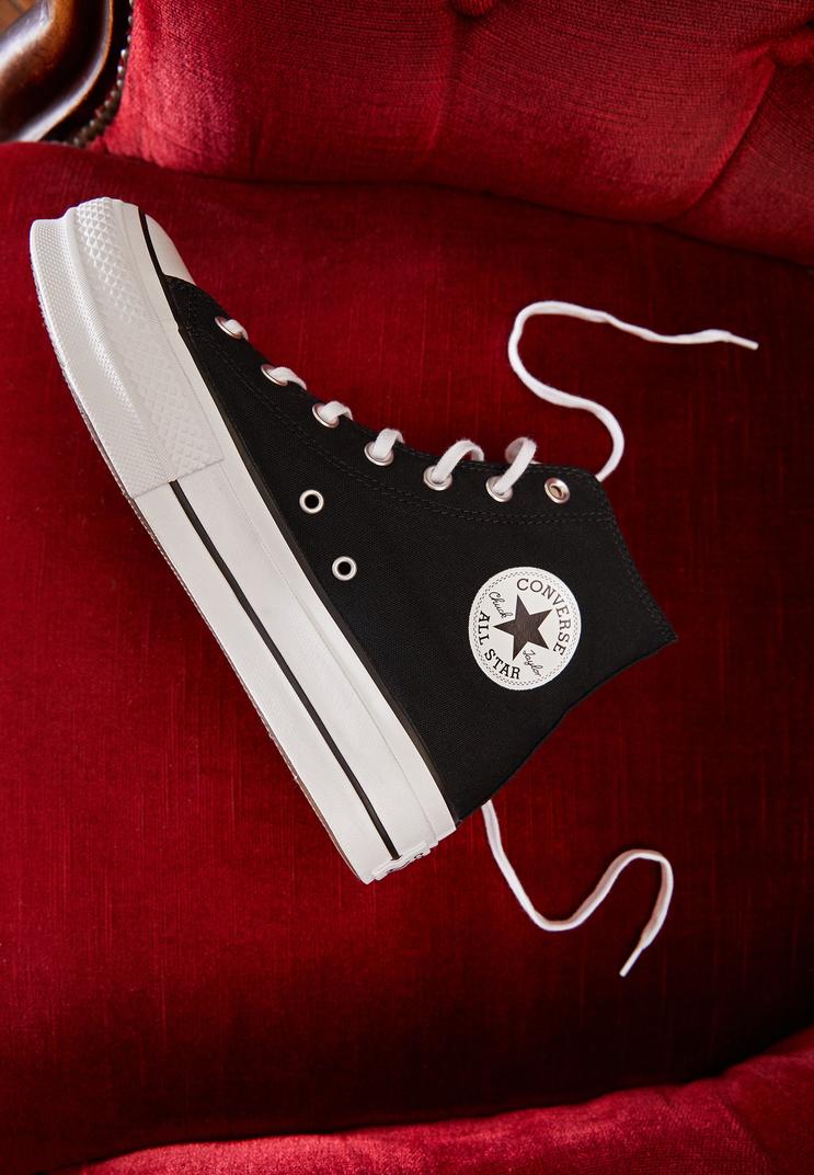 Converse Chuck Taylor Lift höga sneakers svart/vit