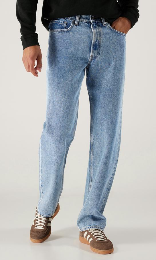 Vailent Loose Jeans Blå Herr