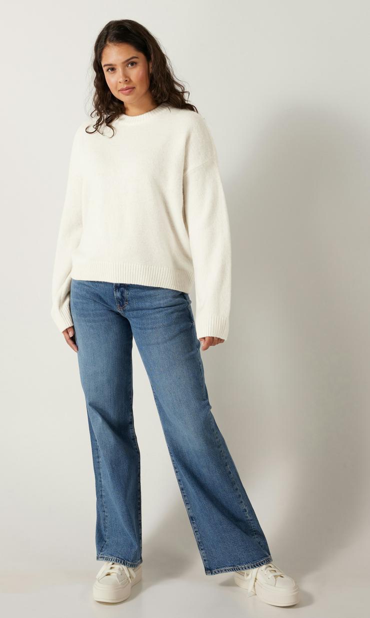 Vailent Becca Stickad Damtröja Vit