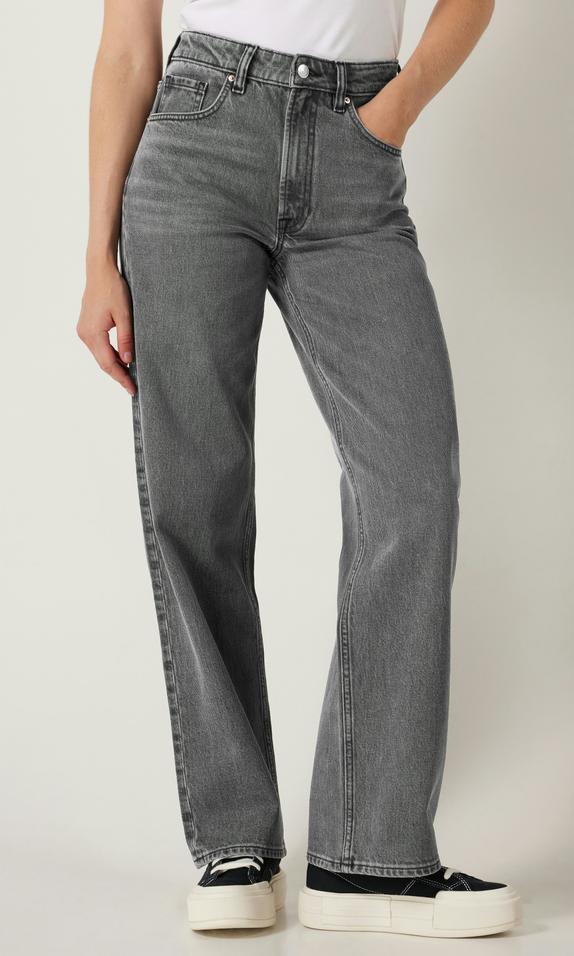 Vailent Straight Jeans för Dam Grå