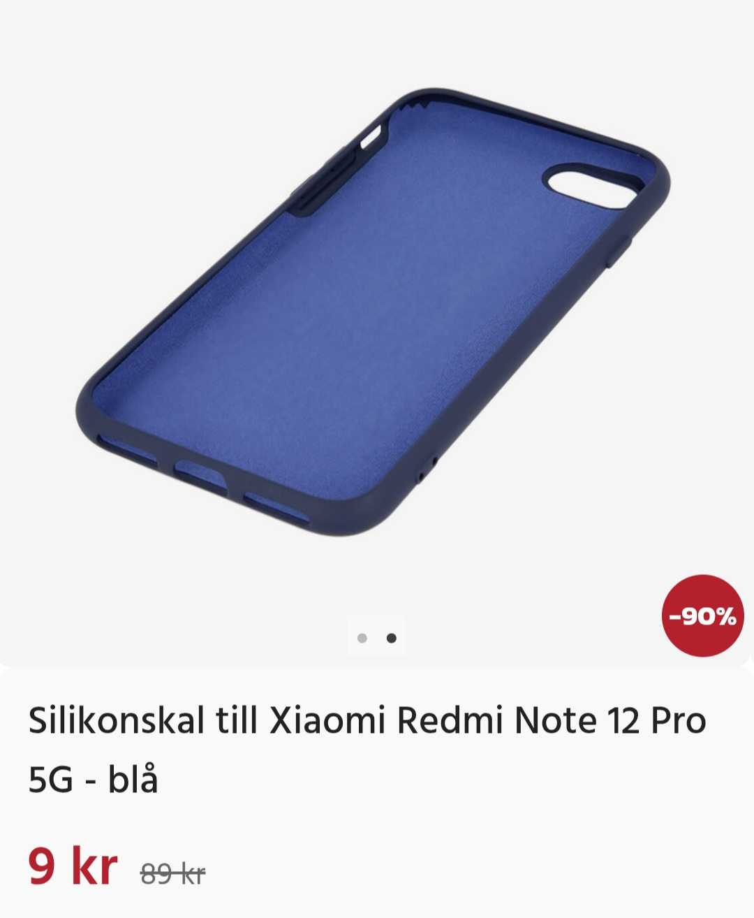 Blått silikonskal Redmi Note 12 Pro 5G