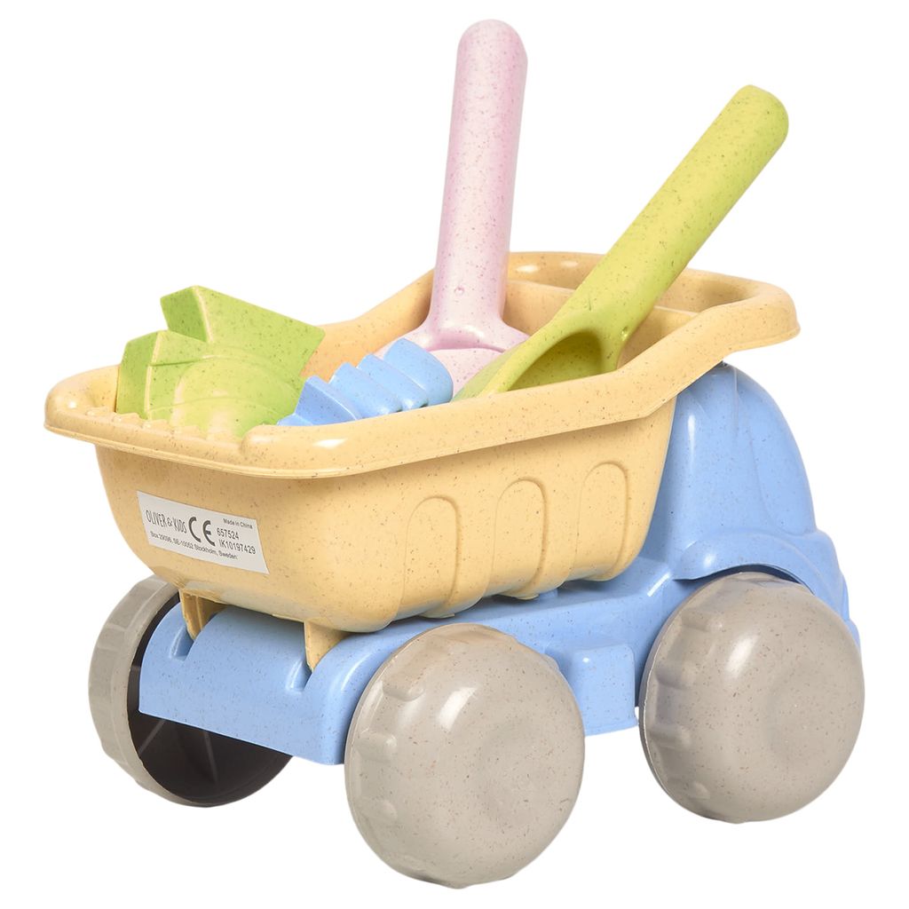 Ekologiskt strandset i bioplast för barn