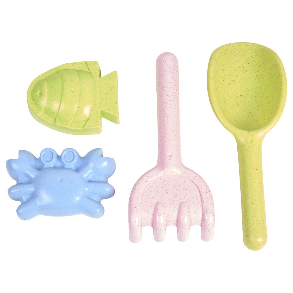 Ekologiskt strandset i bioplast för barn