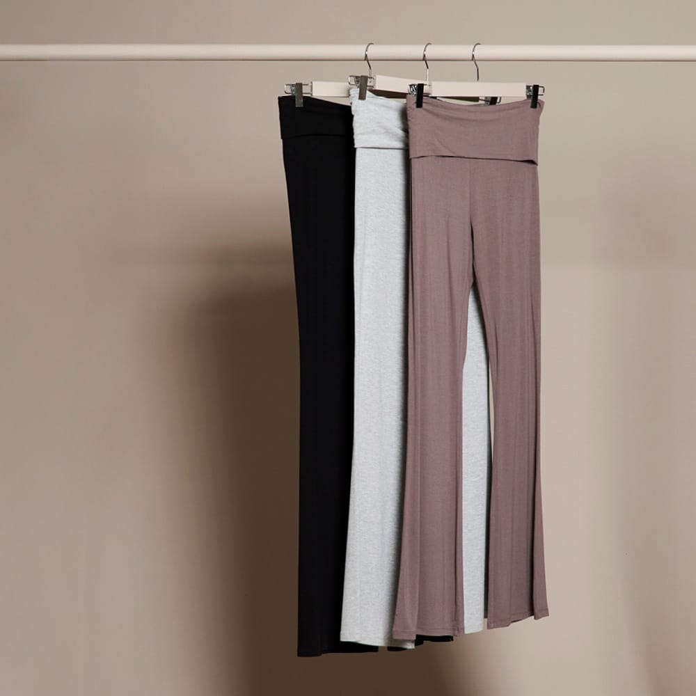 Classic High-Waisted Flared Dress Pants