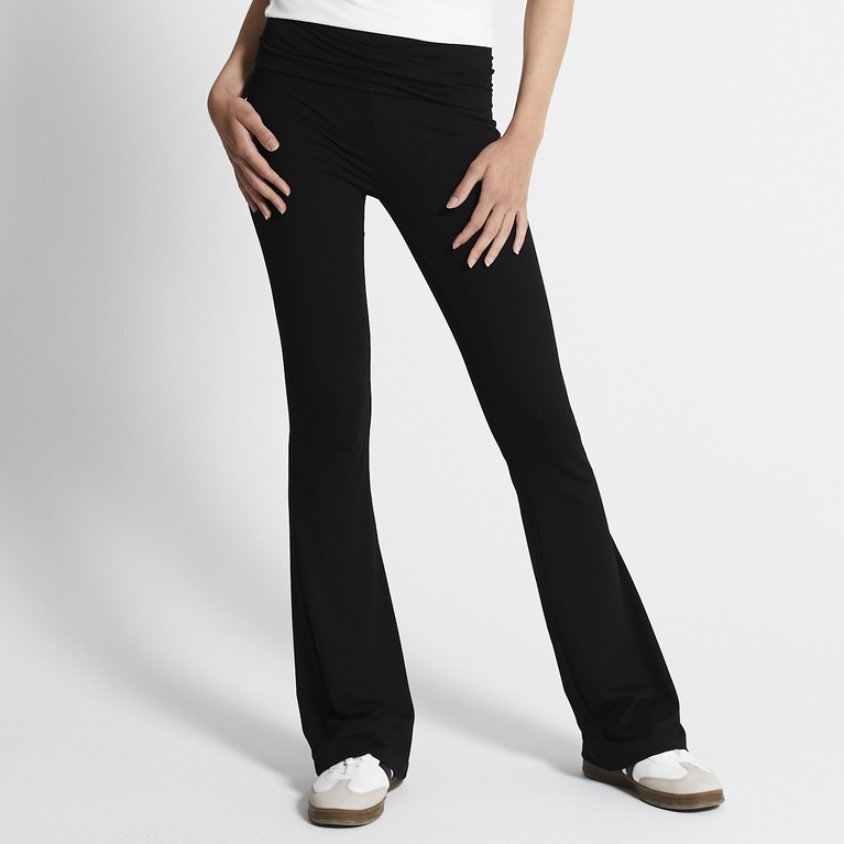 Classic High-Waisted Flared Dress Pants