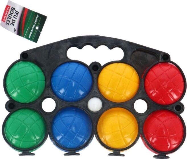 Boccia set med 8 färgglada klot