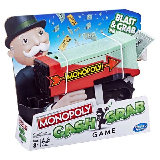 Monopoly Cash Grab Familjespel Svensk Version