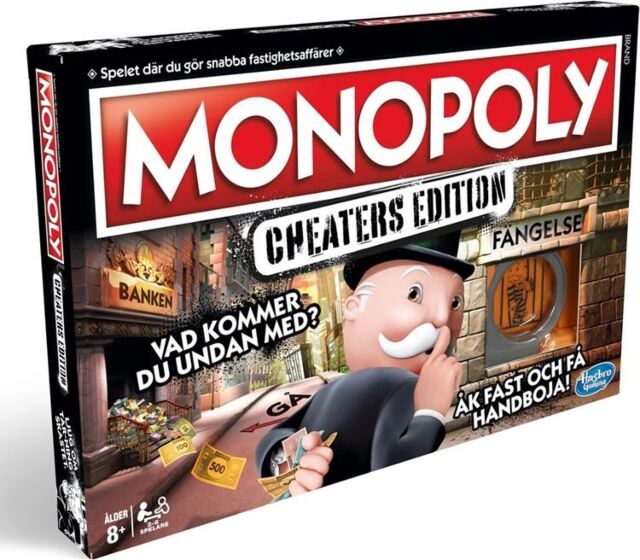 Monopoly Cheaters Edition Sällskapsspel Svensk Utgåva