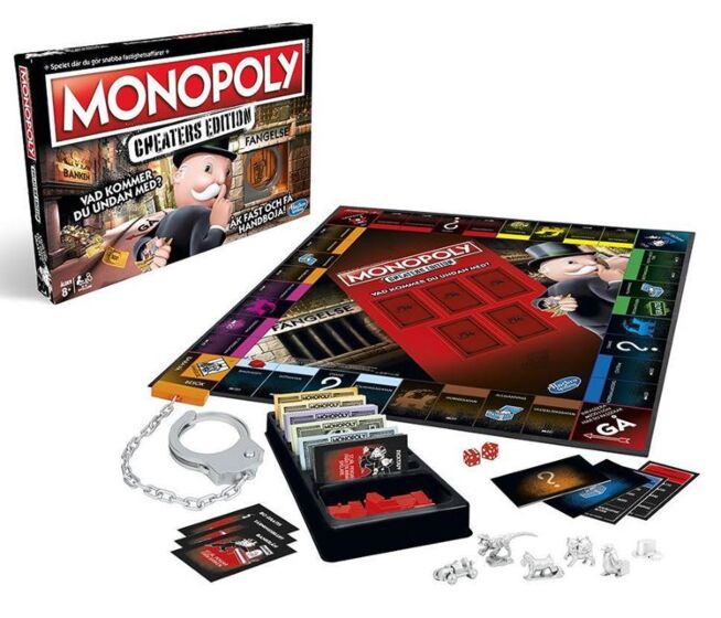 Monopoly Cheaters Edition Sällskapsspel Svensk Utgåva