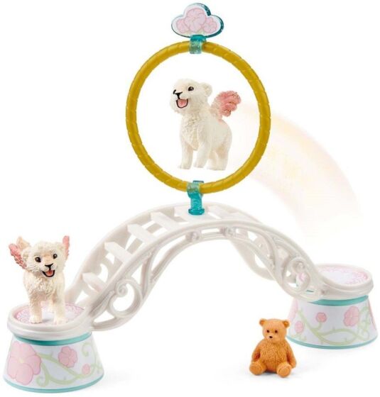 Schleich träningsset bevingade lejonungar, 9 delar