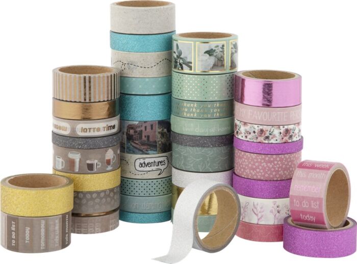 Washi-tejp i låda, 40-pack CR3000/GE