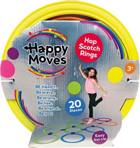 Happy Moves Mönstrade Hoppa Hage Ringar 10-pack