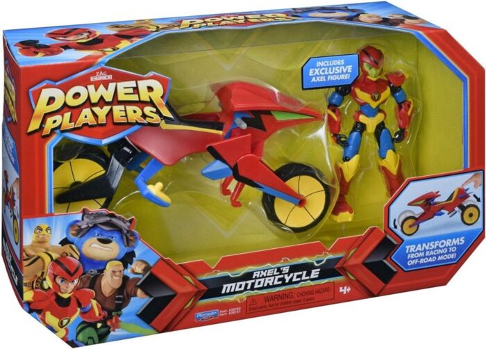 Power Players Axels motorcykel med figur