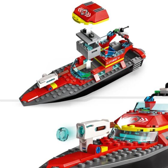 LEGO City 60373 Brandräddningsbåt Byggset