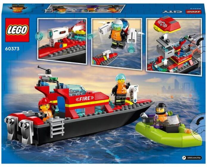 LEGO City 60373 Brandräddningsbåt Byggset