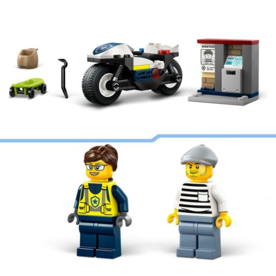 LEGO City 60455 Polisens motorcykeljakt byggset