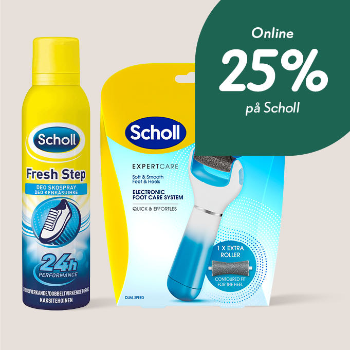 Scholl 25% rabatt 