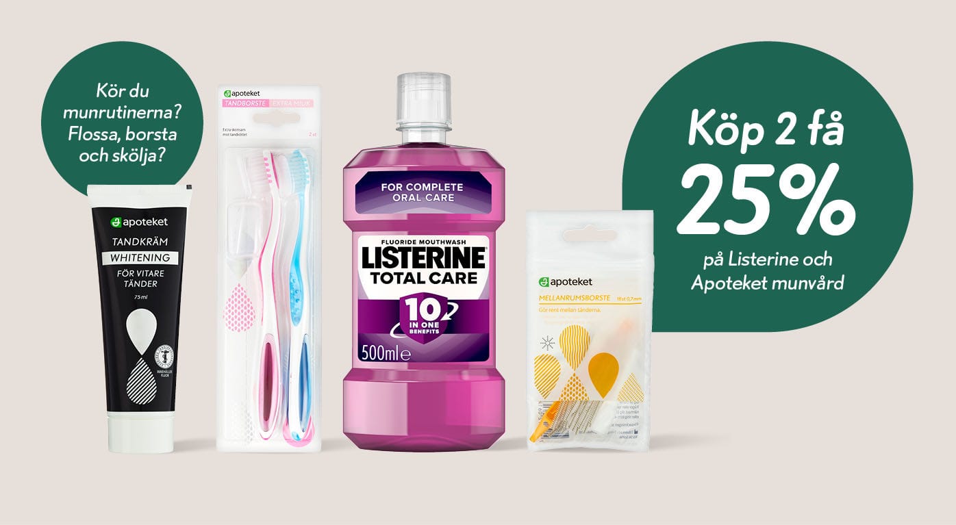 Munvård 25% rabatt 