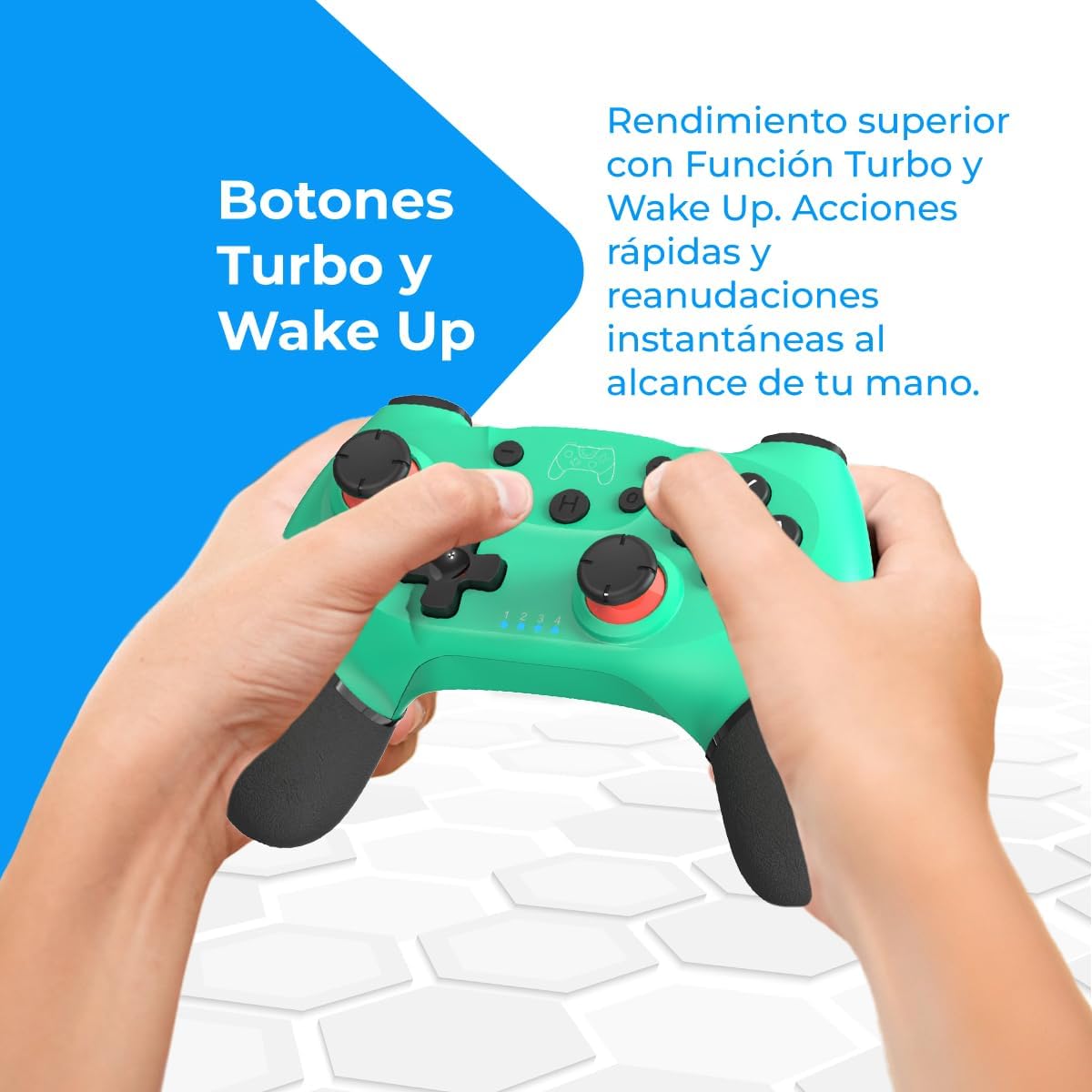 NK trådlös spelkontroll för Switch, blå