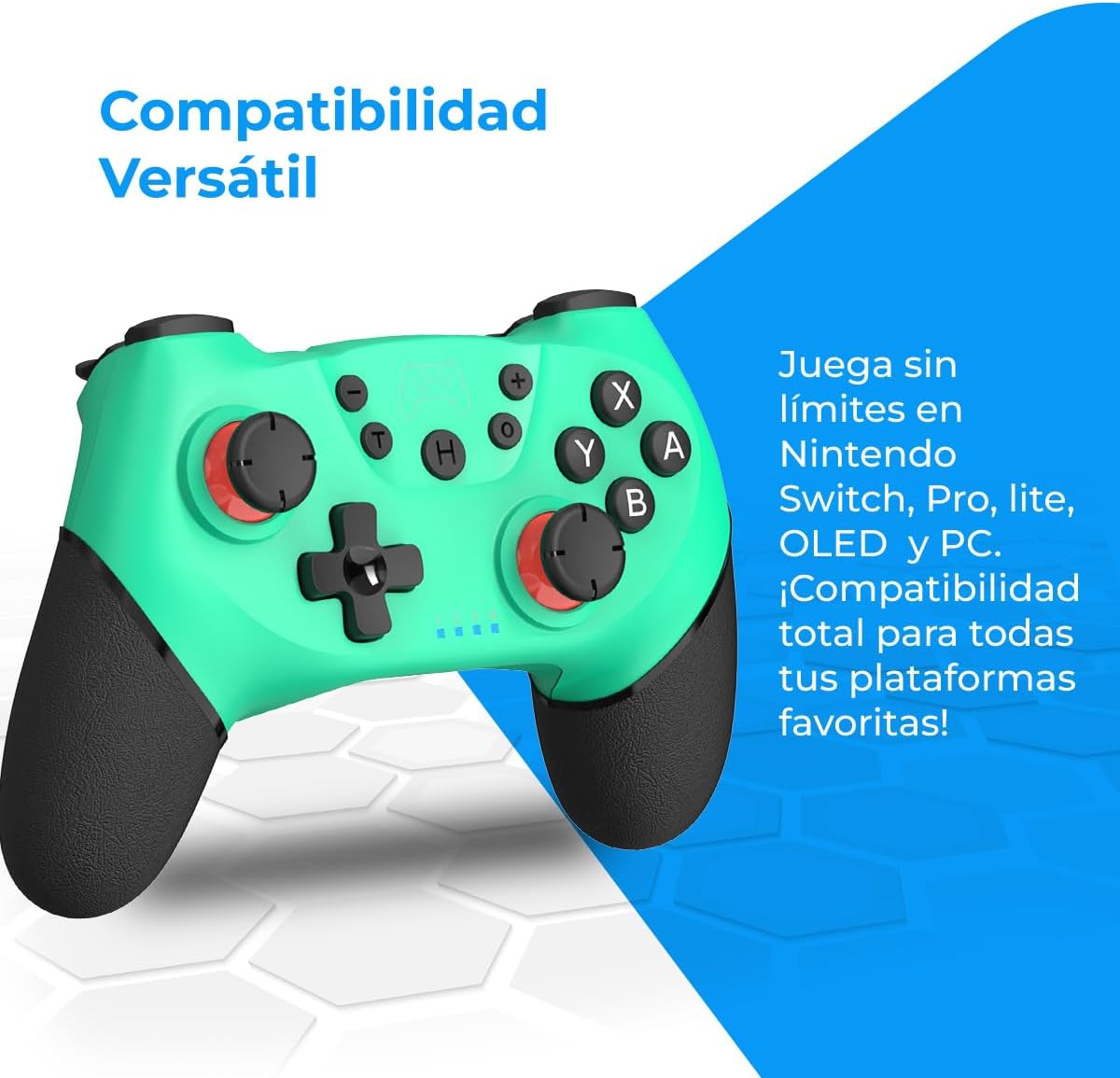 NK trådlös spelkontroll för Switch, blå