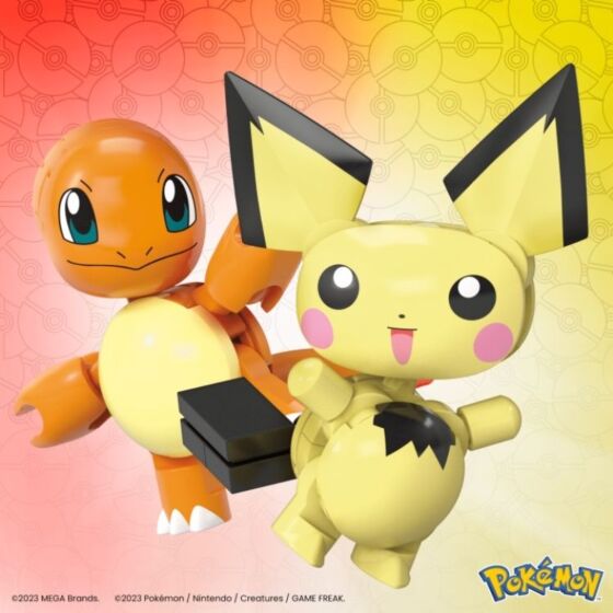 Mega Pokémon Pokéboll 2-pack: Charmander & Pichu