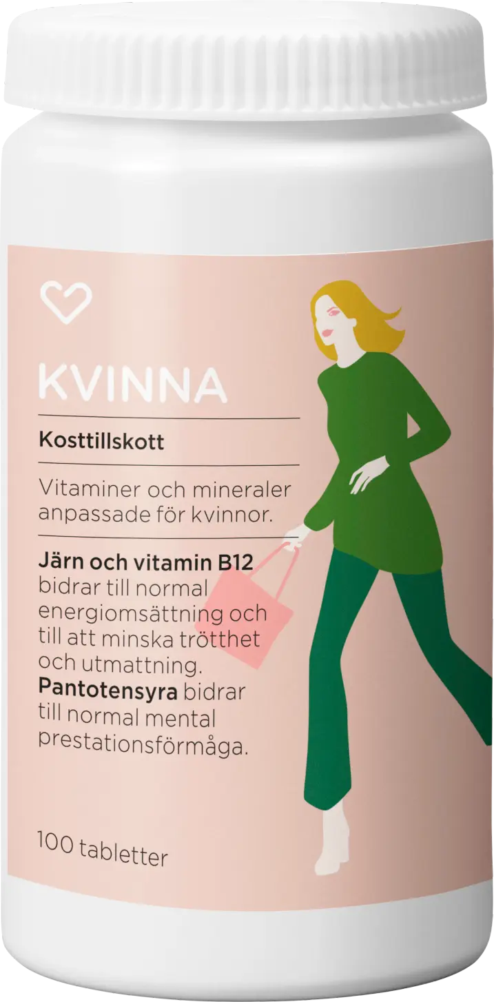 Hjärtats Multivitamin för kvinnor 100 st.