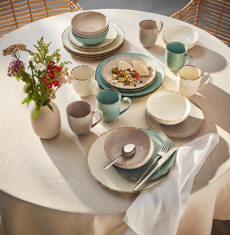 Servis 24 delar, färgglad design