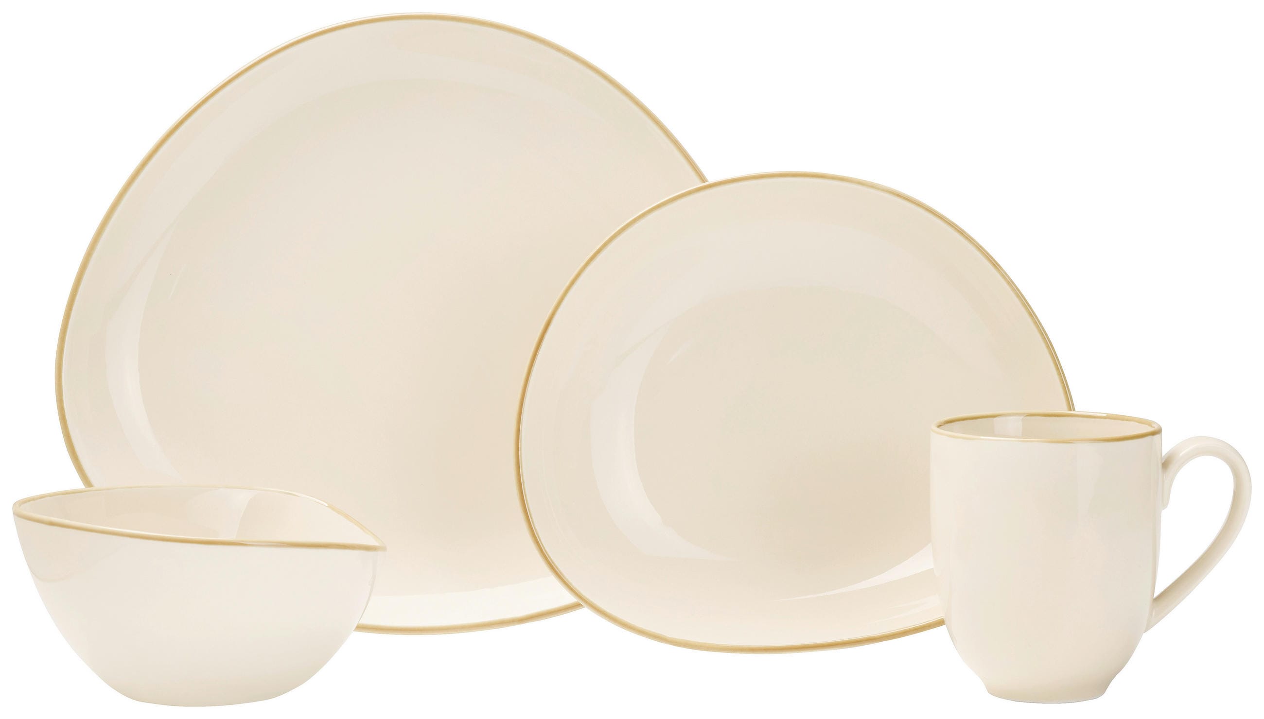 Novel Aqua Sabbia servis 24 delar