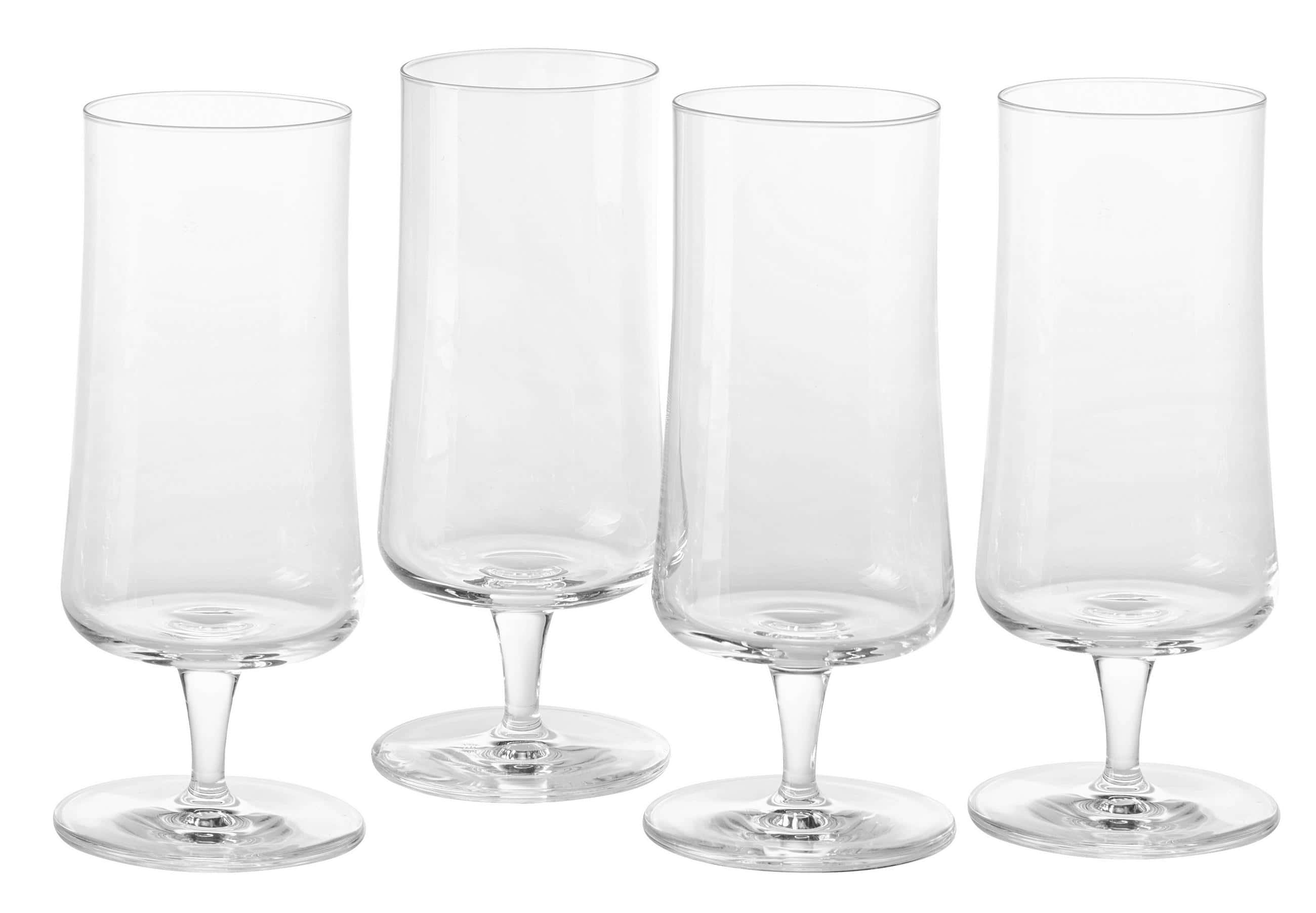 Set med teglas i klassisk design